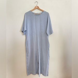 Linenfox Olivia jumpsuit light blue wide leg XS